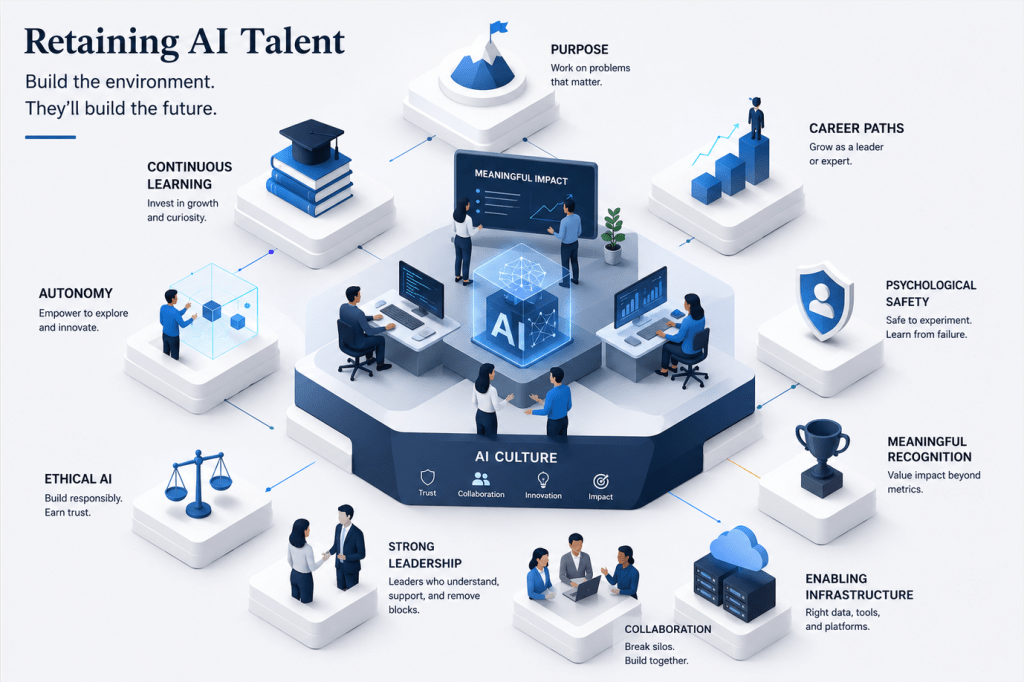 Retaining AI Talent: Building Organizations Where AI Professionals Choose to&nbsp;Stay